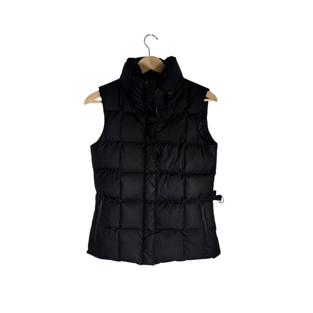 Eddie Bauer EB700 Down Fill Women's Puffer Vest Zip Belted Black Winter Size XS - Picture 2 of 6
